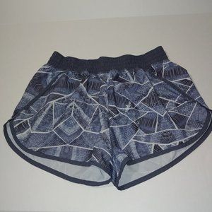 Champion C9 Abstract Print Running Shorts Women's Size M Grey White